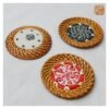 VIETNAM CERAMIC & BAMBOO CIRCLE COASTER 5 VIETNAM CERAMIC & BAMBOO CIRCLE COASTER - Ảnh 2