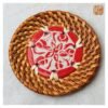 VIETNAM CERAMIC & BAMBOO CIRCLE COASTER 6 VIETNAM CERAMIC & BAMBOO CIRCLE COASTER - Ảnh 3