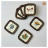 VIETNAM CERAMIC & BAMBOO COASTER IN CULTURAL DESIGN
