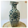 VIETNAM HAND-PAINTED CRACKLED CERAMIC 011 - DECORATIVE FLOWER VASE