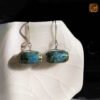 VIETNAM HANDICRAFT SILVER & CERAMIC EARRINGS - AZURE LOOP - Ảnh 7