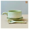 VIETNAM HANDMADE CERAMIC COFFEE SPOON 9 Ceramic cups handmade