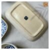 VIETNAM HAND-PAINTED CERAMIC - BLUE FLOWER SLAY RECTANGLE PLATE - Ảnh 6
