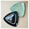 VIETNAM HANDICRAFT CERAMIC TRIANGLE SHAPE PLATE 9 Handmade Ceramic Store in Hoi An