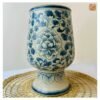 VIETNAM HAND-PAINTED CRACKLED CERAMIC 012 - DECORATIVE FLOWER VASE