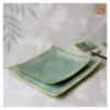 VIETNAM HANDICRAFT CERAMIC CURVING SQUARE TRAY D26 8 Handmade Ceramic Store in Hoi An