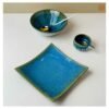 VIETNAM HANDICRAFT CERAMIC CURVING SQUARE TRAY D26 9 Handmade Ceramic Store in Hoi An