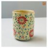 VIETNAM CERAMIC COFFEE MUG IN RED FLOWERS PATTERN 6 VIETNAM CERAMIC COFFEE MUG IN RED FLOWERS PATTERN - Ảnh 3