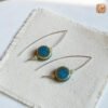 VIETNAM HANDICRAFT SILVER & CERAMIC EARRINGS - LEAFLET DROPS 11 VIETNAM HANDICRAFT SILVER & CERAMIC EARRINGS - LEAFLET DROPS - Ảnh 4
