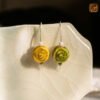 VIETNAM HANDICRAFT SILVER & CERAMIC EARRINGS - LEAFLET DROPS 14 VIETNAM HANDICRAFT SILVER & CERAMIC EARRINGS - LEAFLET DROPS - Ảnh 7