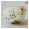 HAND-PAINTED CERAMIC - BIG NOODLES SOUP BOWL IN DRAGONFLY PATTERN
