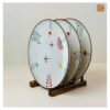 VIETNAM HAND-PAINTED CERAMIC - ROUND PLATE IN DRAGONFLY PATTERN D26