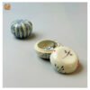 VIETNAM HAND-PAINTED EARRINGS CERAMIC BOX