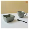 VIETNAM HANDMADE CERAMIC SQUARE YOGHURT BOWL 013 5 Handicraft Ceramic