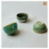 VIETNAM HANDICRAFT CERAMIC SAKE CUP 4 Ceramic cups handmade