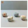 VIETNAM HAND-PAINTED EARRINGS CERAMIC BOX 6 VIETNAM HAND-PAINTED EARRINGS CERAMIC BOX - Ảnh 3