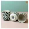 VIETNAM HAND-PAINTED CERAMIC - FANCY TEA MUG 6 VIETNAM HAND-PAINTED CERAMIC - FANCY TEA MUG - Ảnh 3