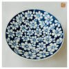 VIETNAM HAND-PAINTED CERAMIC - SALAD BOWL IN BLUE FLOWERS PATTERN - Ảnh 3