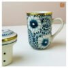 VIETNAM HANDICRAFT CERAMIC & BRASS TEA CUP - Ảnh 4