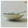 VIETNAM HAND-PAINTED CERAMIC - SALAD BOWL IN BLUE FLOWERS PATTERN - Ảnh 6