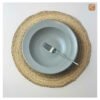 VIETNAM HANDMADE CERAMIC GREY DEEP SOUP PLATE D23 8 Souvenir Shop in Hoi An