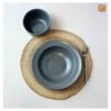 VIETNAM HANDMADE CERAMIC GREY DEEP SOUP PLATE D23 7 Best Shopping in Hoi An