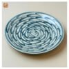 VIETNAM HAND-PAINTED CERAMIC - ROUND PLATE IN FISH PATTERN D26 - Ảnh 4
