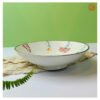VIETNAM HAND-PAINTED CERAMIC - SALAD BOWL IN DRAGONFLY PATTERN
