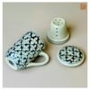 VIETNAM HAND-PAINTED CERAMIC STARTER TEA SET 5 VIETNAM HAND-PAINTED CERAMIC STARTER TEA SET - Ảnh 2