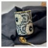 VIETNAM HANDICRAFT CERAMIC & BRASS HIGH CUP