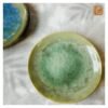 VIETNAM HANDICRAFT CERAMIC ROUND CUP SAUCER D10