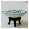 VIETNAM HAND-PAINTED CERAMIC - BIG CURRY SOUP BOWL IN BLUE FLOWERS 6 VIETNAM HAND-PAINTED CERAMIC - BIG CURRY SOUP BOWL IN BLUE FLOWERS - Ảnh 2
