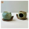 VIETNAM HANDMADE POTTERY - SNAIL DECORATIVE BURNER 6 VIETNAM HANDMADE POTTERY - SNAIL DECORATIVE BURNER - Ảnh 3