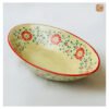 VIETNAM HAND-PAINTED CERAMIC - BOAT SHAPED BOWL IN RED FLOWERS 6 VIETNAM HAND-PAINTED CERAMIC - BOAT SHAPED BOWL IN RED FLOWERS - Ảnh 2