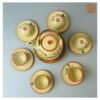 VIETNAM HAND-PAINTED CERAMIC TEA SET - POT & 6 CUPS & 7 PLATES 5 VIETNAM HAND-PAINTED CERAMIC TEA SET - POT & 6 CUPS & 7 PLATES - Ảnh 2