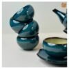 VIETNAM HANDMADE CERAMIC TEA SET IN BLUE GLAZE 001 7 VIETNAM HANDMADE CERAMIC TEA SET IN BLUE GLAZE 001 - Ảnh 3