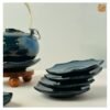 VIETNAM HANDMADE CERAMIC TEA SET IN BLUE GLAZE 001 8 VIETNAM HANDMADE CERAMIC TEA SET IN BLUE GLAZE 001 - Ảnh 4