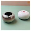 VIETNAM HANDMADE CERAMIC CIRCLE ASHTRAY 002