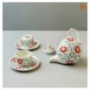 VIETNAM TRADITIONAL CERAMIC TEA SET - POT & 6 CUPS & 7 PLATES