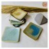 VIETNAM HANDICRAFT CERAMIC SQUARE COASTER D10 7 VIETNAM HANDICRAFT CERAMIC SQUARE COASTER D10 - Ảnh 4