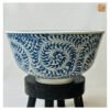 VIETNAM HAND-PAINTED CERAMIC - HIGH BIG NOODLES SOUP BOWL IN BLUE CLIMBING PATTERN 6 VIETNAM HAND-PAINTED CERAMIC - HIGH BIG NOODLES SOUP BOWL IN BLUE CLIMBING PATTERN - Ảnh 2