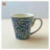 VIETNAM CERAMIC HAND-PAINTED CUP WITH HANDLE IN BLUE PATTERN - Ảnh 2