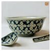 VIETNAM HAND-PAINTED CERAMIC - NOODLES BOWL IN UNIQUE PATTERN
