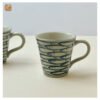 VIETNAM CERAMIC HAND-PAINTED CUP WITH HANDLE IN FISH PATTERN 7 VIETNAM CERAMIC HAND-PAINTED CUP WITH HANDLE IN FISH PATTERN - Ảnh 3