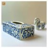 VIETNAM HAND-PAINTED CERAMIC - TISSUE BOX IN BLUE PATTERN 6 VIETNAM HAND-PAINTED CERAMIC - TISSUE BOX IN BLUE PATTERN - Ảnh 2