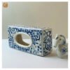 VIETNAM HAND-PAINTED CERAMIC - TISSUE BOX IN BLUE PATTERN 7 VIETNAM HAND-PAINTED CERAMIC - TISSUE BOX IN BLUE PATTERN - Ảnh 3