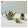 VIETNAM HANDICRAFT CERAMIC BRASS TEA POT 500ml - Ảnh 4