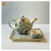 VIETNAM HANDICRAFT CERAMIC BRASS TEA POT 500ml - Ảnh 5