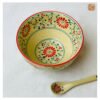 VIETNAM HAND-PAINTED CERAMIC - YOGHURT BOWL IN RED FLOWERS 5 VIETNAM HAND-PAINTED CERAMIC - YOGHURT BOWL IN RED FLOWERS - Ảnh 2
