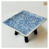 VIETNAM HAND-PAINTED CERAMIC - SQUARE TRAY IN BLUE CLIMBING - Ảnh 2
